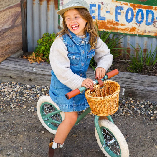 Banwood løbecykel First Go Vintage til børn – Forest