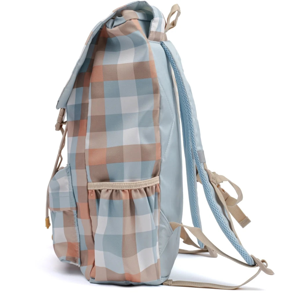 Fabelab Skoletaske – Cottage Blue Checks