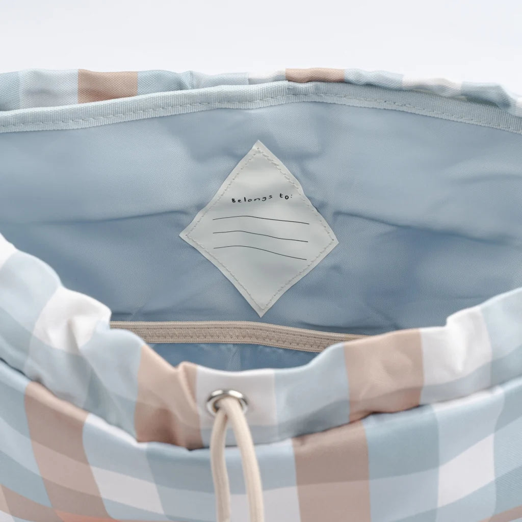 Fabelab Skoletaske – Cottage Blue Checks