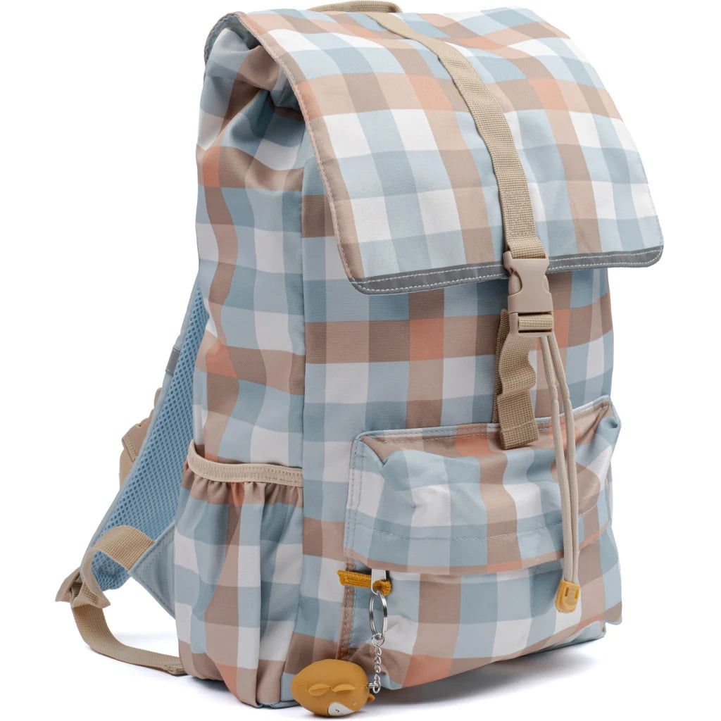 Fabelab Skoletaske – Cottage Blue Checks