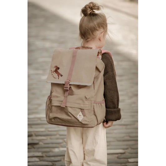 Fabelab Skoletaske – Wild at Heart – Caramel