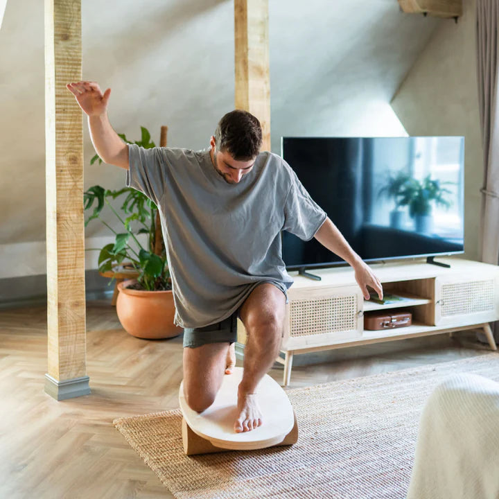 leg&go Ovalt Balancebræt med Træningsrulle