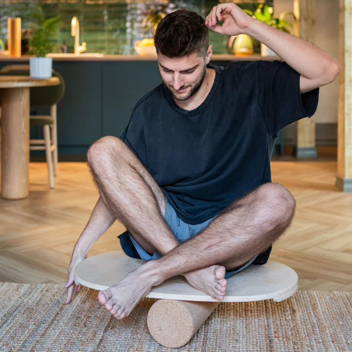 leg&go Ovalt Balancebræt med Træningsrulle