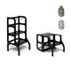 Ette Tete STEP’n’SIT® 2-i-1 læringstårn og bord – Sort