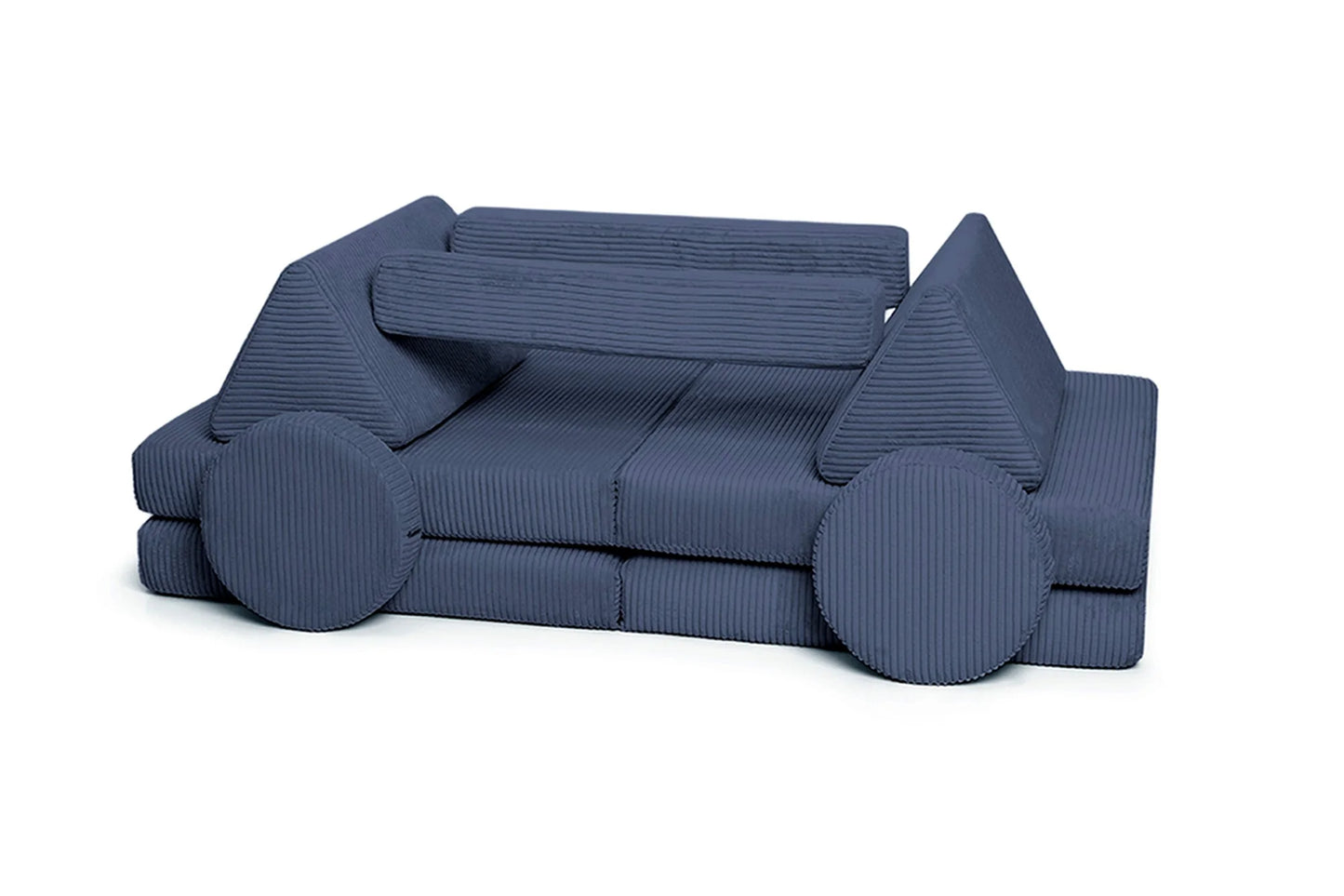 Shappy legesofa 160 cm - Pure Corduroy - Blueberry