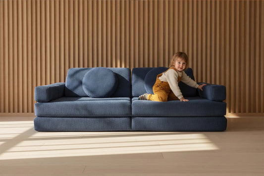 Shappy legesofa 160 cm - Pure Corduroy - Blueberry