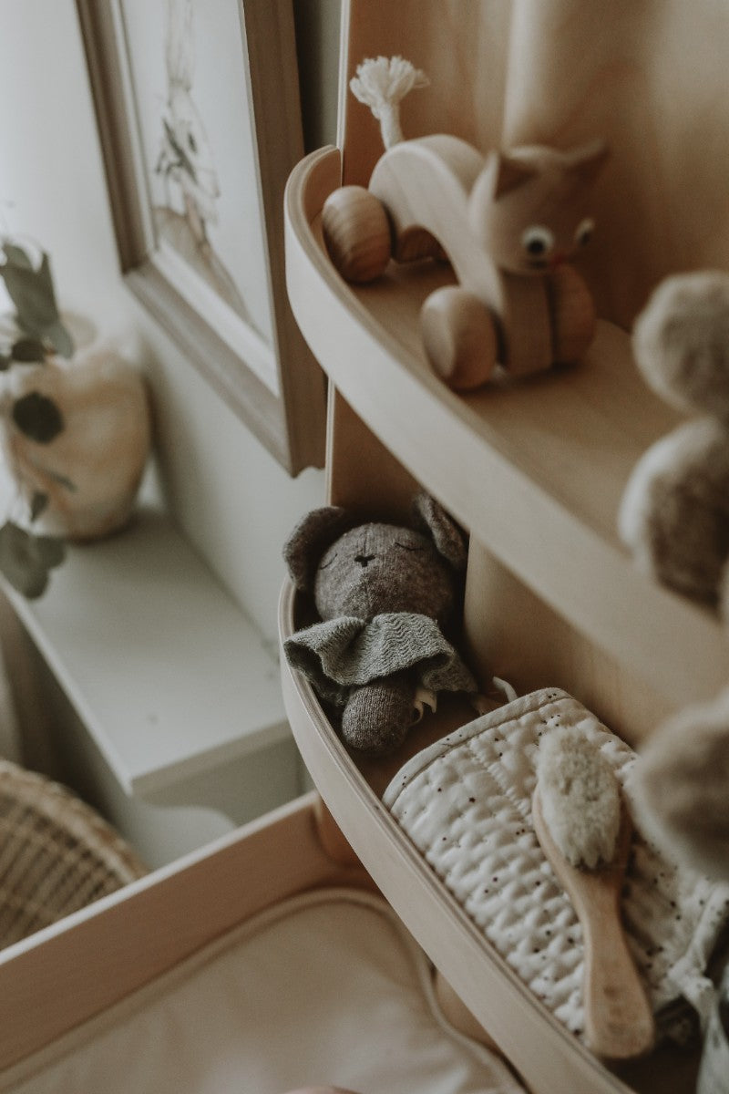 byBO design NATHI væghængt puslebord – Whitewash