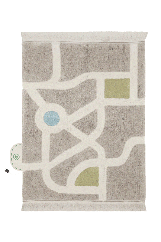 Lorena Canals vaskbart legetæppe Ecocity 120 x 170 cm – grå