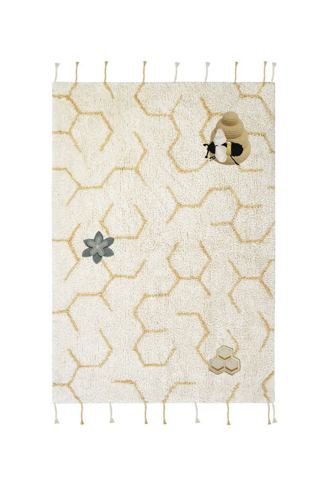 Lorena Canals legetæppe Pollination 90 x 130 cm – natur/honey