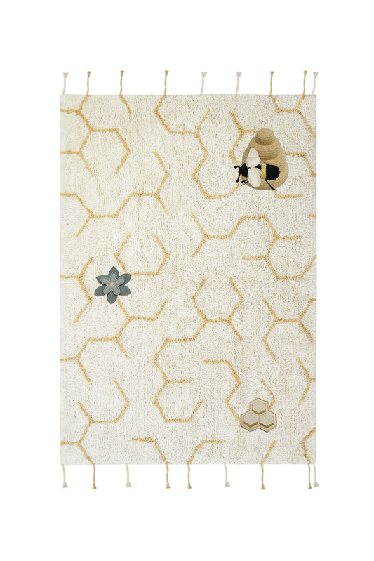Lorena Canals legetæppe Pollination 90 x 130 cm – natur/honey