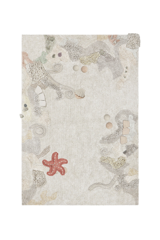 Lorena Canals vaskbart legetæppe Seabed 140 x 200 cm – natur