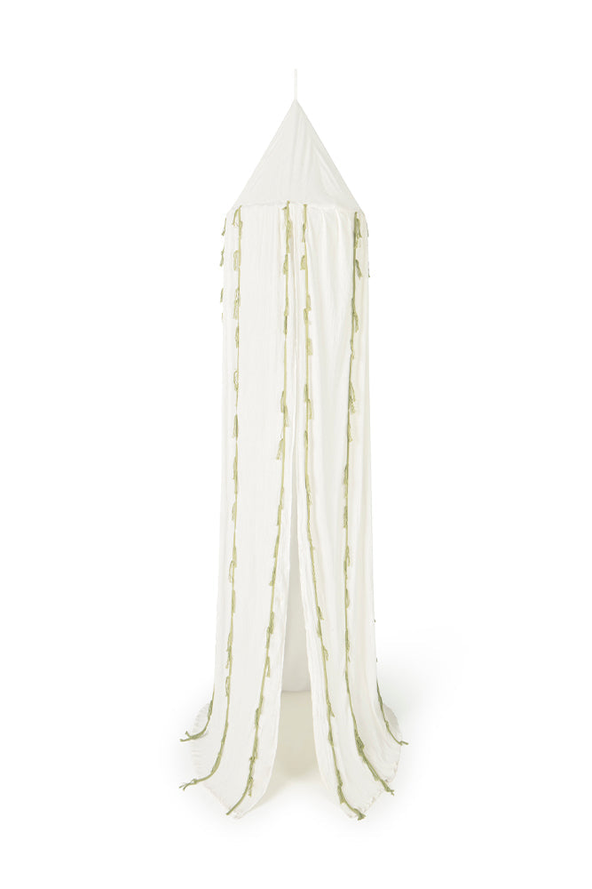 Lorena Canals sengehimmel – Canopy Crepe Swan Ivory
