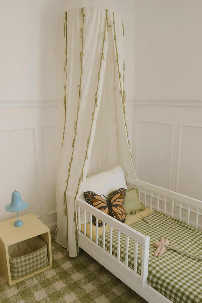 Lorena Canals sengehimmel – Canopy Crepe Swan Ivory