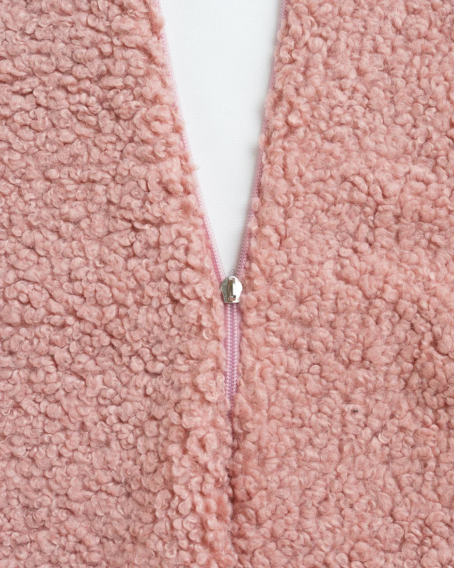 Wigiwama Bear sækkestol i teddy – Guava Pink