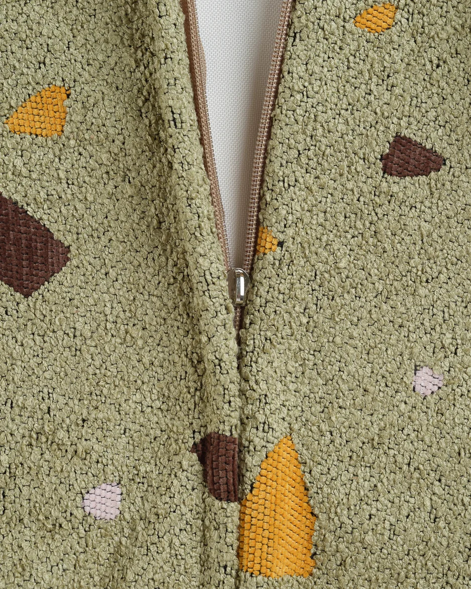 Wigiwama firkantet puf – Terrazzo Moss