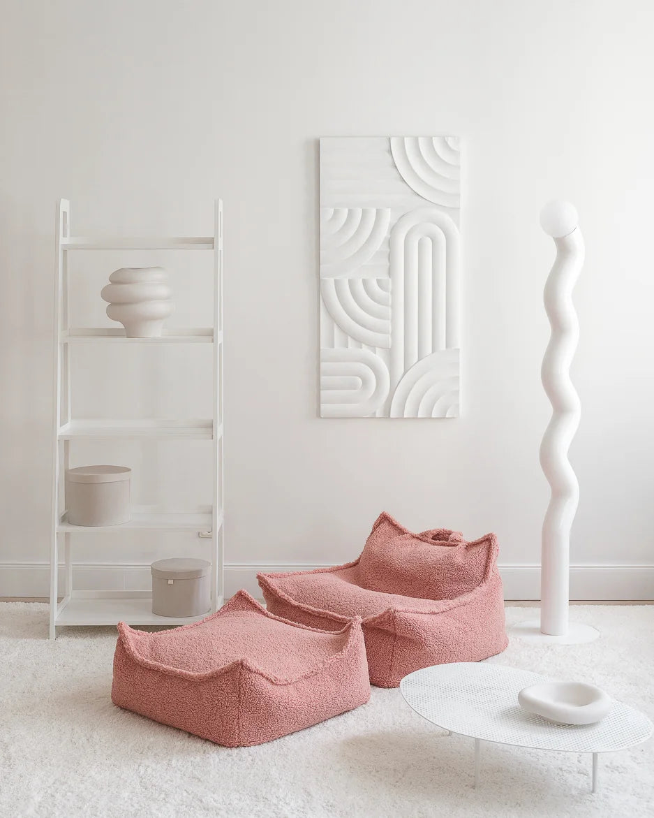 Wigiwama firkantet puf – Guava Pink