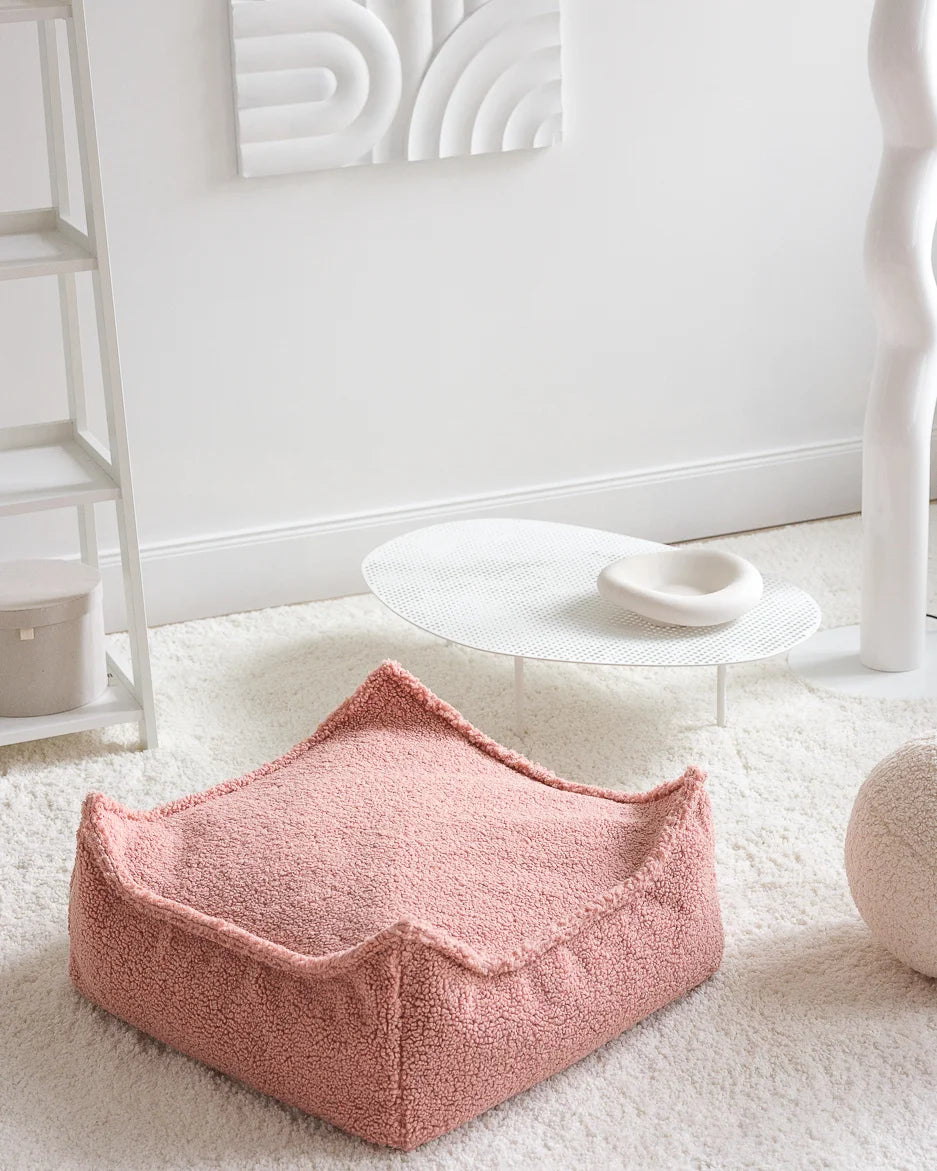 Wigiwama firkantet puf – Guava Pink