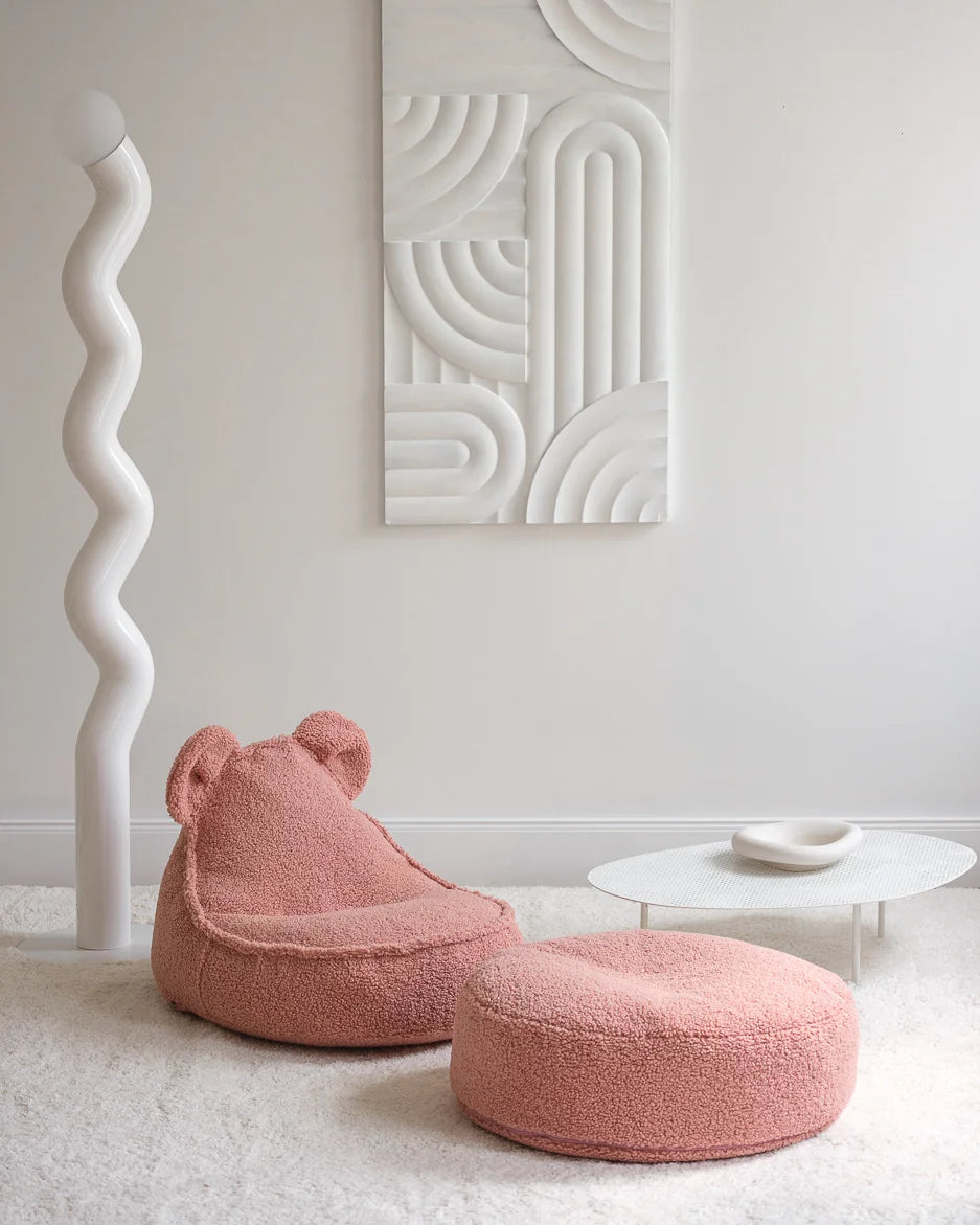Wigiwama Bear sækkestol i teddy – Guava Pink