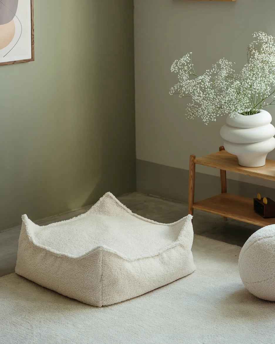 Wigiwama firkantet puf – Cream White