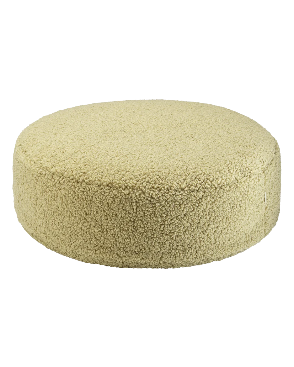 Wigiwama rund puf i teddy – Matcha