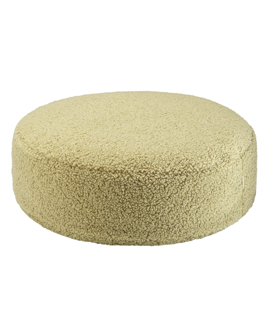 Wigiwama rund puf i teddy – Matcha
