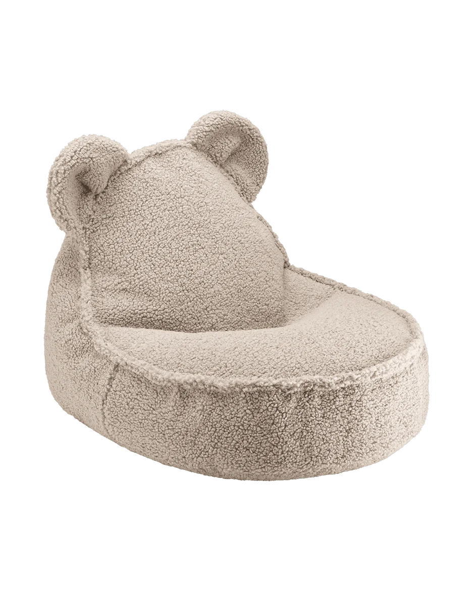 Wigiwama Bear sækkestol i teddy – Biscuit