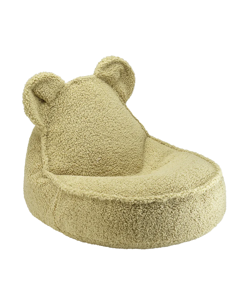 Wigiwama Bear sækkestol i teddy – Matcha