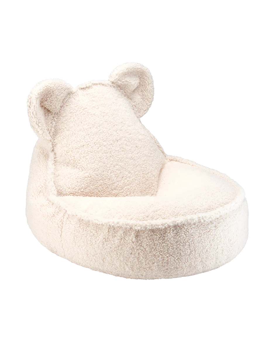 Wigiwama Bear sækkestol i teddy – Cream White