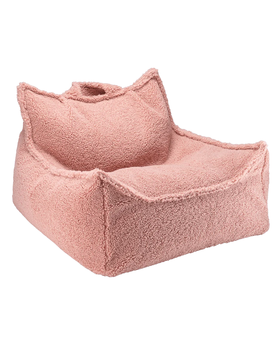 Wigiwama sækkestol i teddy – Guava Pink