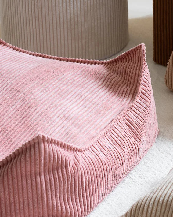 Wigiwama firkantet puf – Pink Mousse