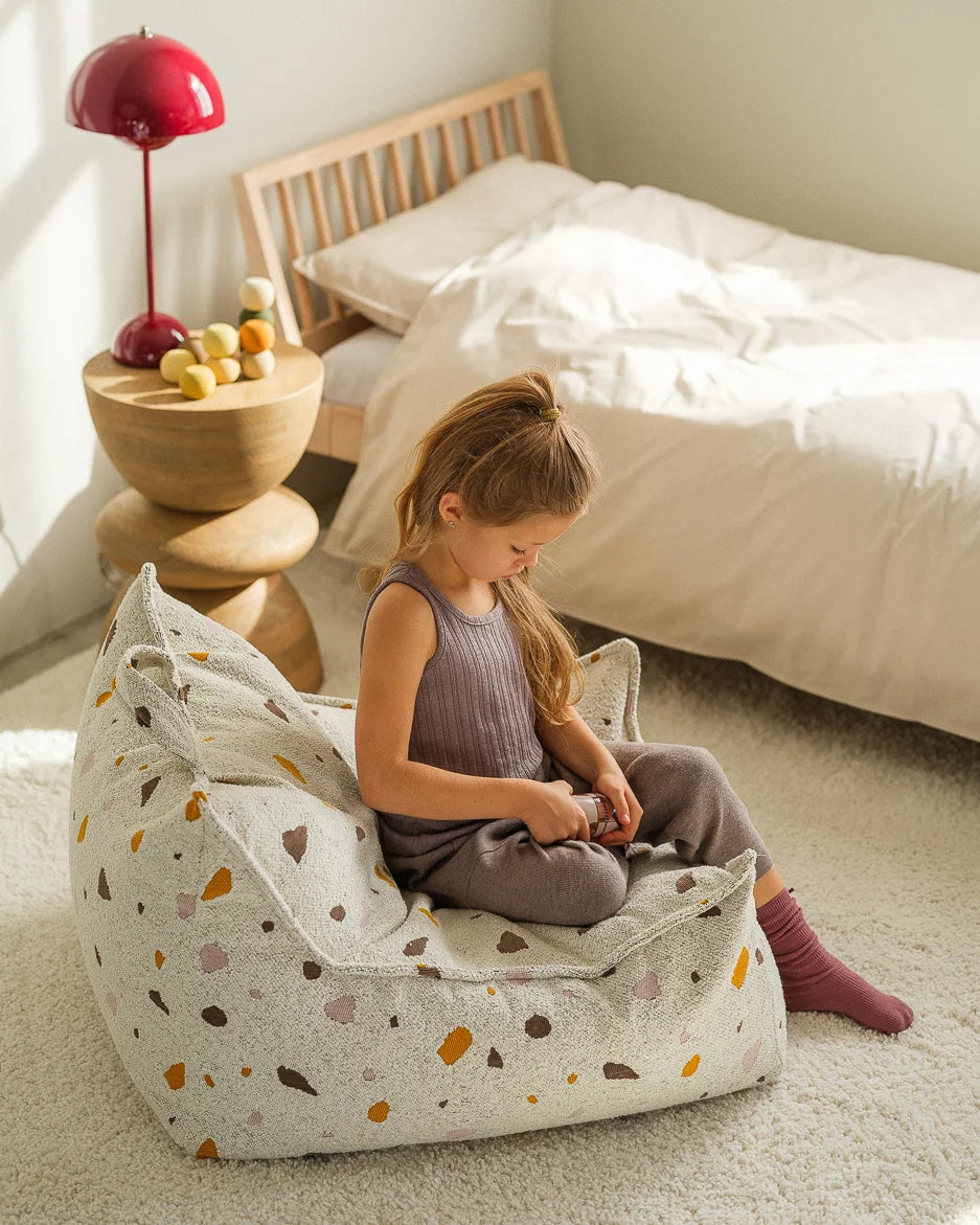 Wigiwama sækkestol i bouclé – Terrazzo Marble
