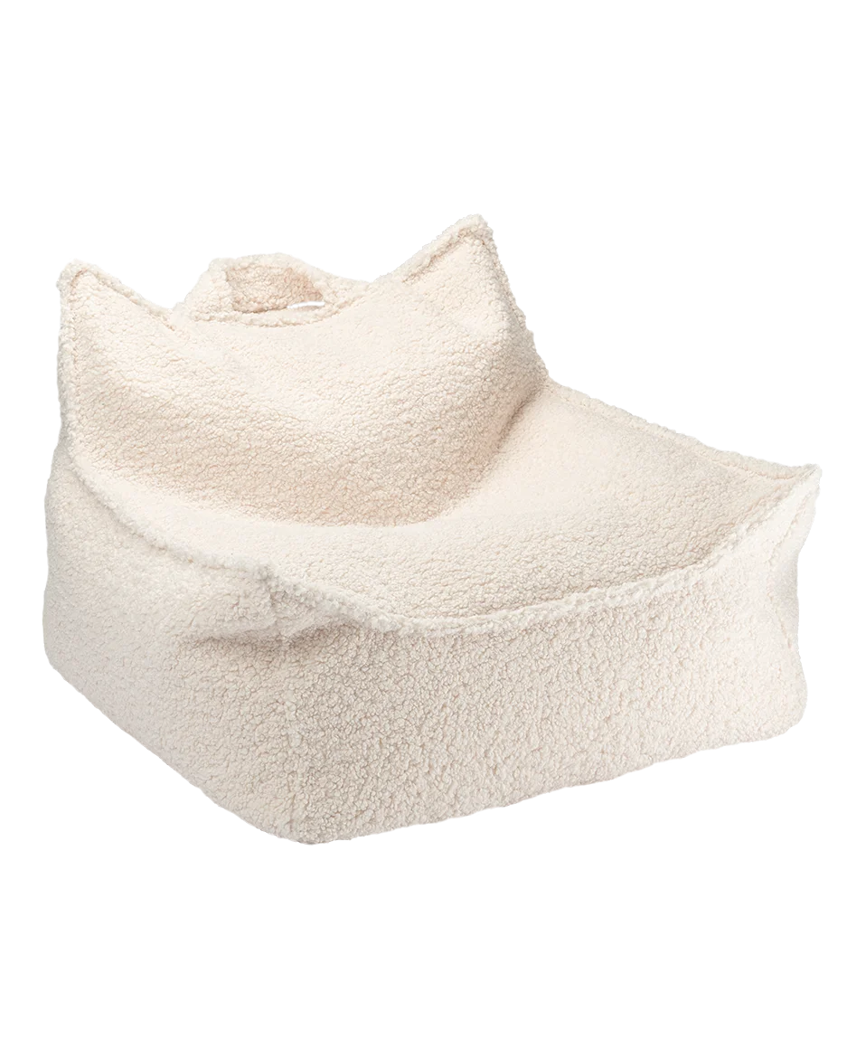 Wigiwama sækkestol i teddy – Cream White