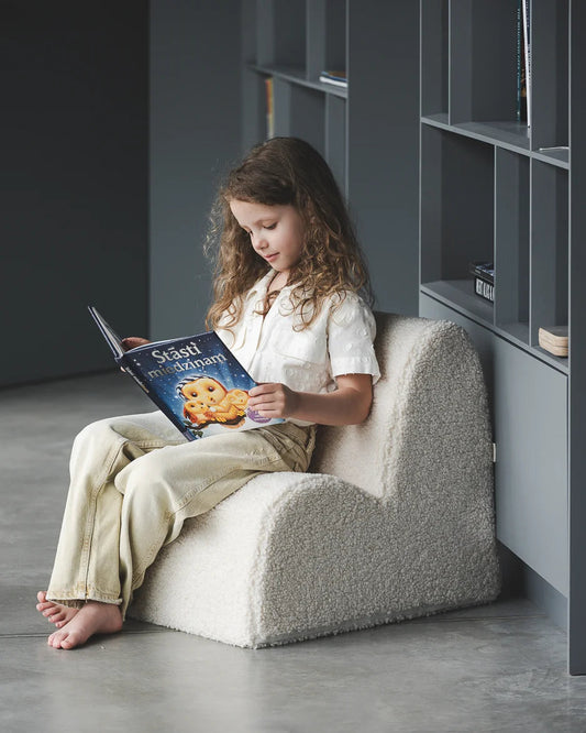 Wigiwama Cloud lænestol til børn – Cream White