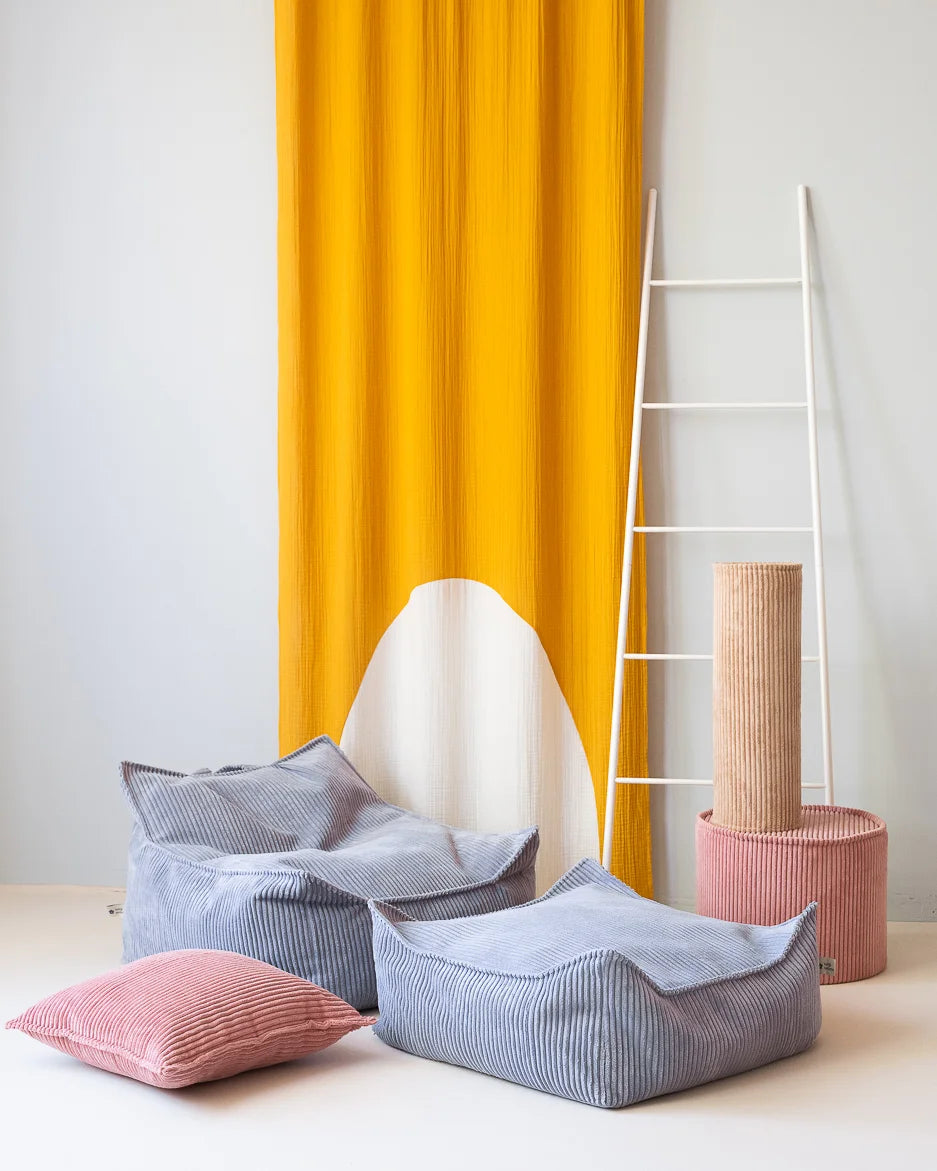 Wigiwama firkantet puf – Blueberry Blue