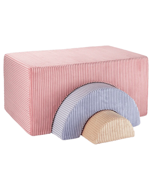 Wigiwama Rainbow Tumlesæt - Pink Mousse