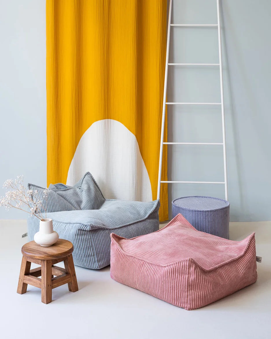 Wigiwama firkantet puf – Pink Mousse