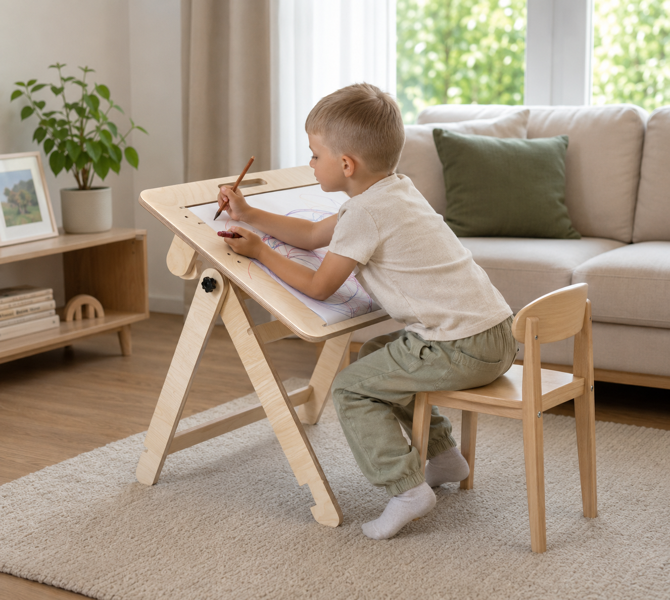 leg&go tegnebord og tegnetavle til børn 2-i-1