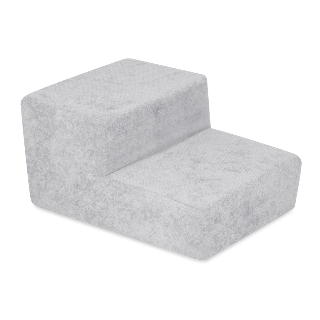 Plush Nest skumtrappe til boldbassin – premium chenille – Grå