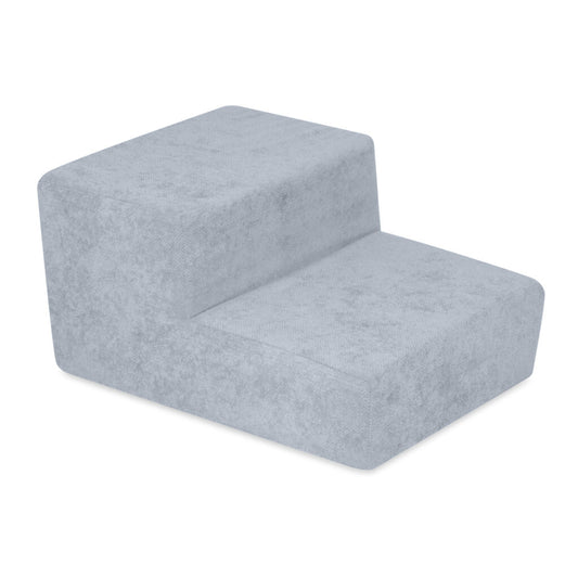 Plush Nest skumtrappe til boldbassin – premium chenille – Blå
