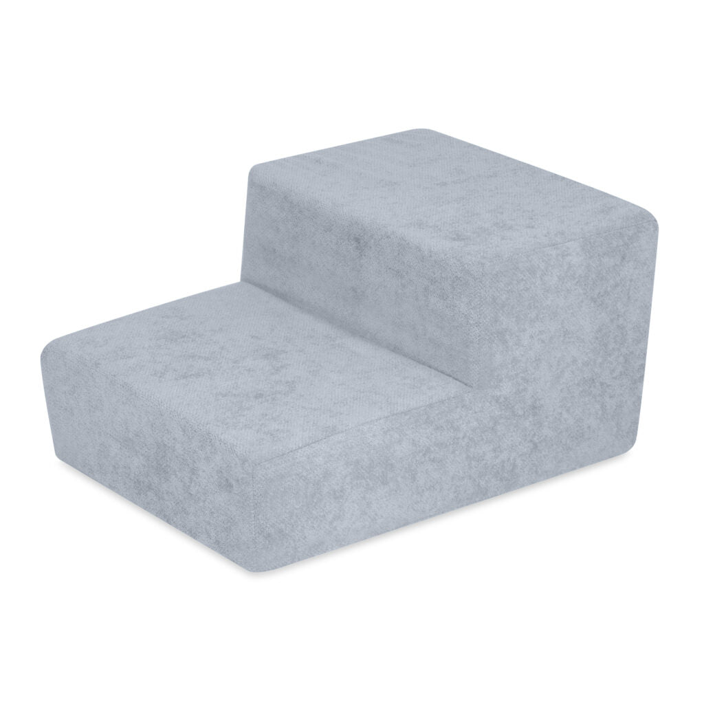 Plush Nest skumtrappe til boldbassin – premium chenille – Blå