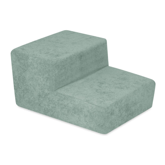 Plush Nest skumtrappe til boldbassin – premium chenille – Grøn
