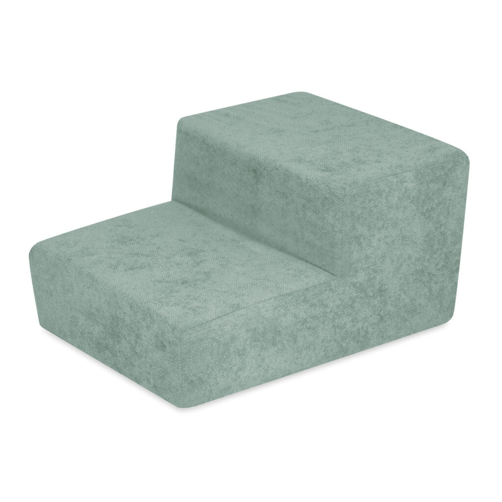 Plush Nest skumtrappe til boldbassin – premium chenille – Grøn