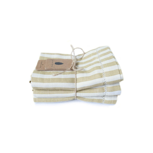 Pine Cone Edith stofble 3-pak – Mustard Stripe