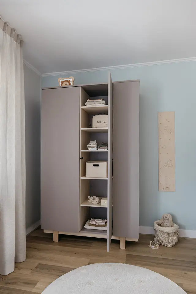 Wood Luck Design - Basic - garderobeskab – trøffel