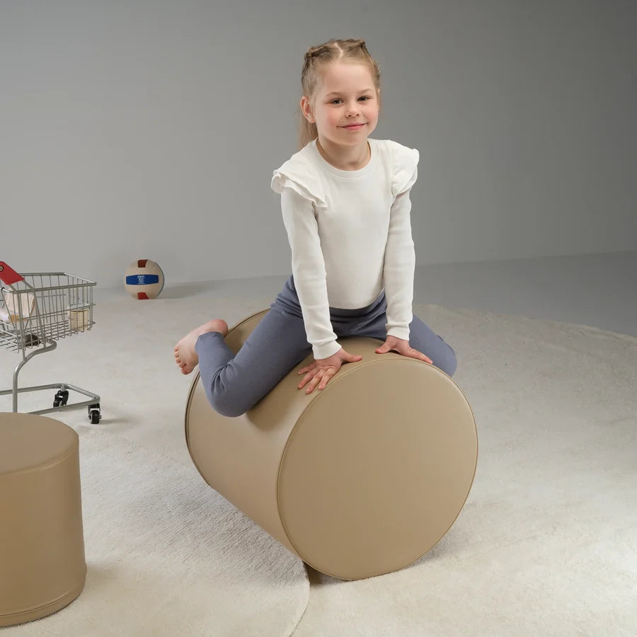IGLU Large Play Pouf Cylinder – Beige
