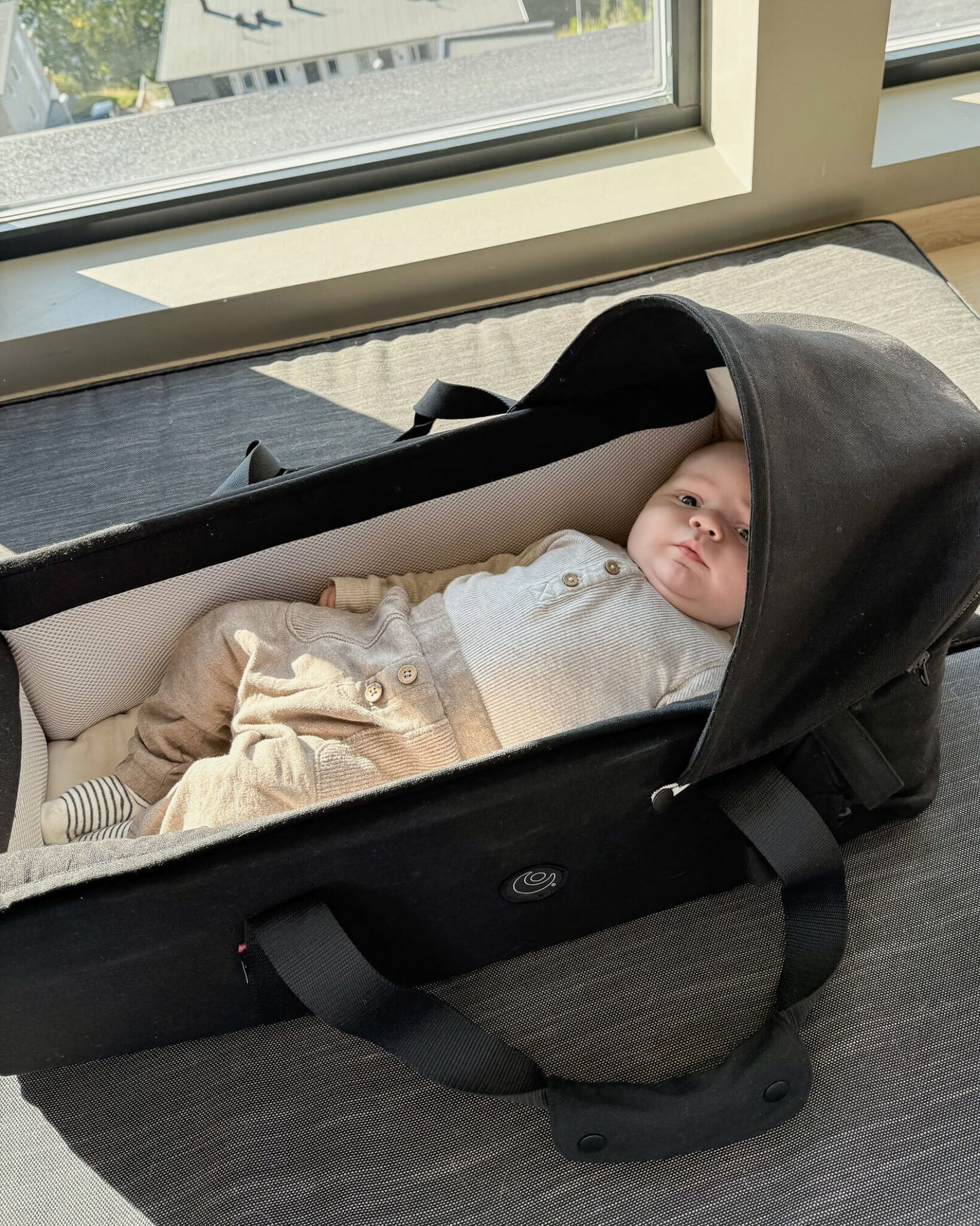 Easygrow Favn 2 CarryNest bærepose og babynest – sort