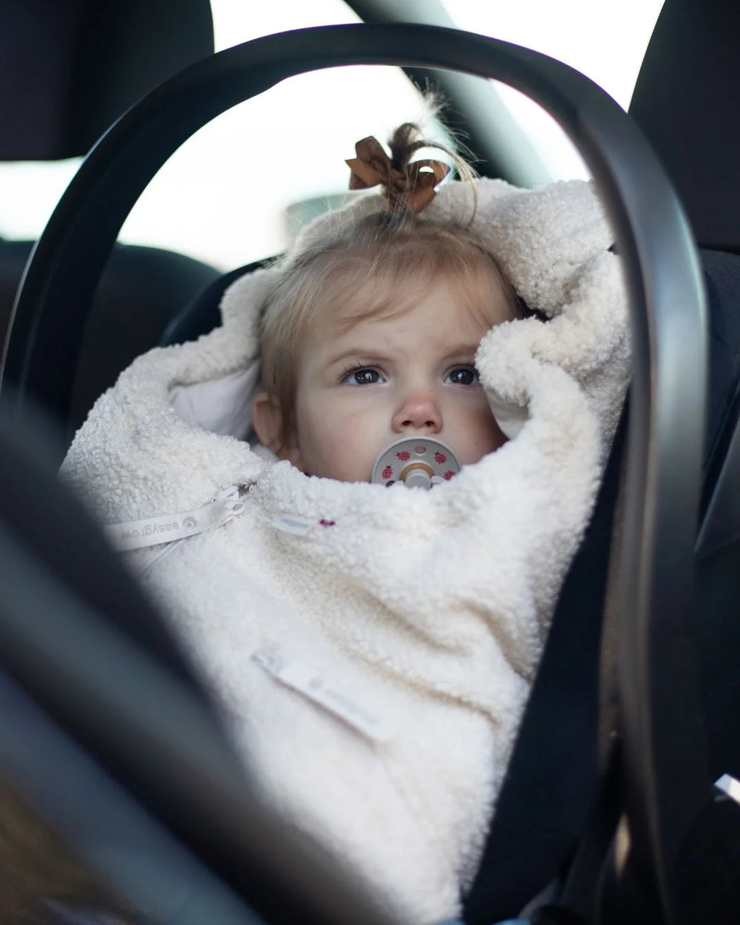 Easygrow Fnugg Teddy kørepose – ivory