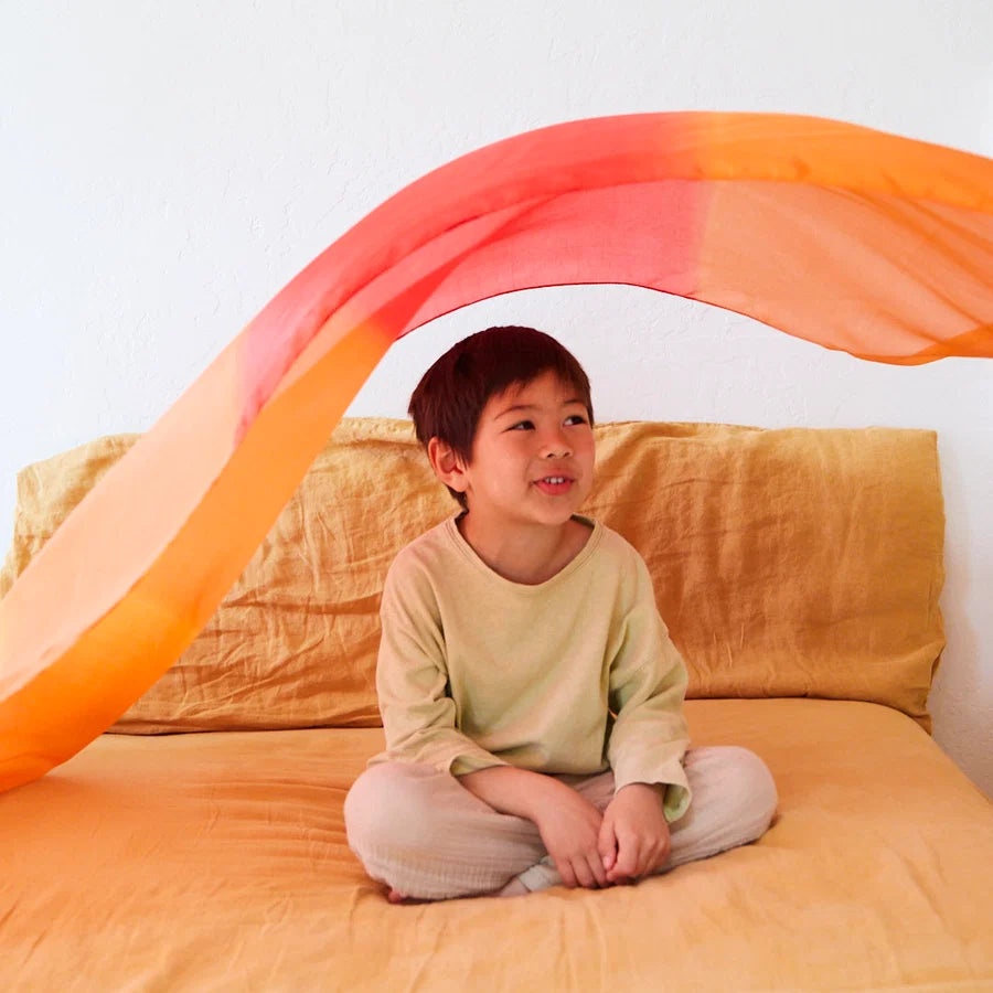 Sarah's Silks Giant legesilke 190 x 89 cm – Ild