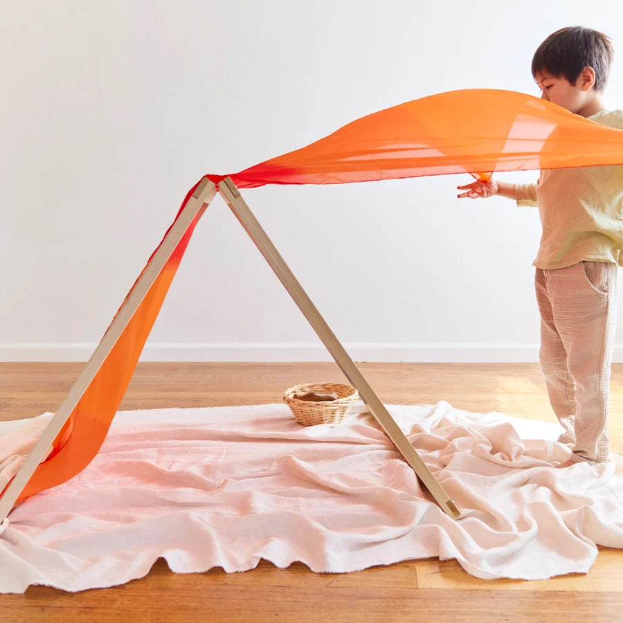 Sarah's Silks Giant legesilke 190 x 89 cm – Ild