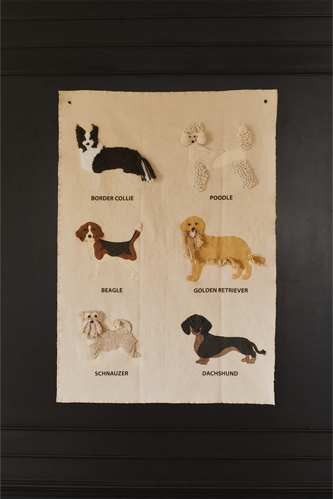 Lorena Canals Dogs vægdekoration med hunderacer 70 x 100 cm